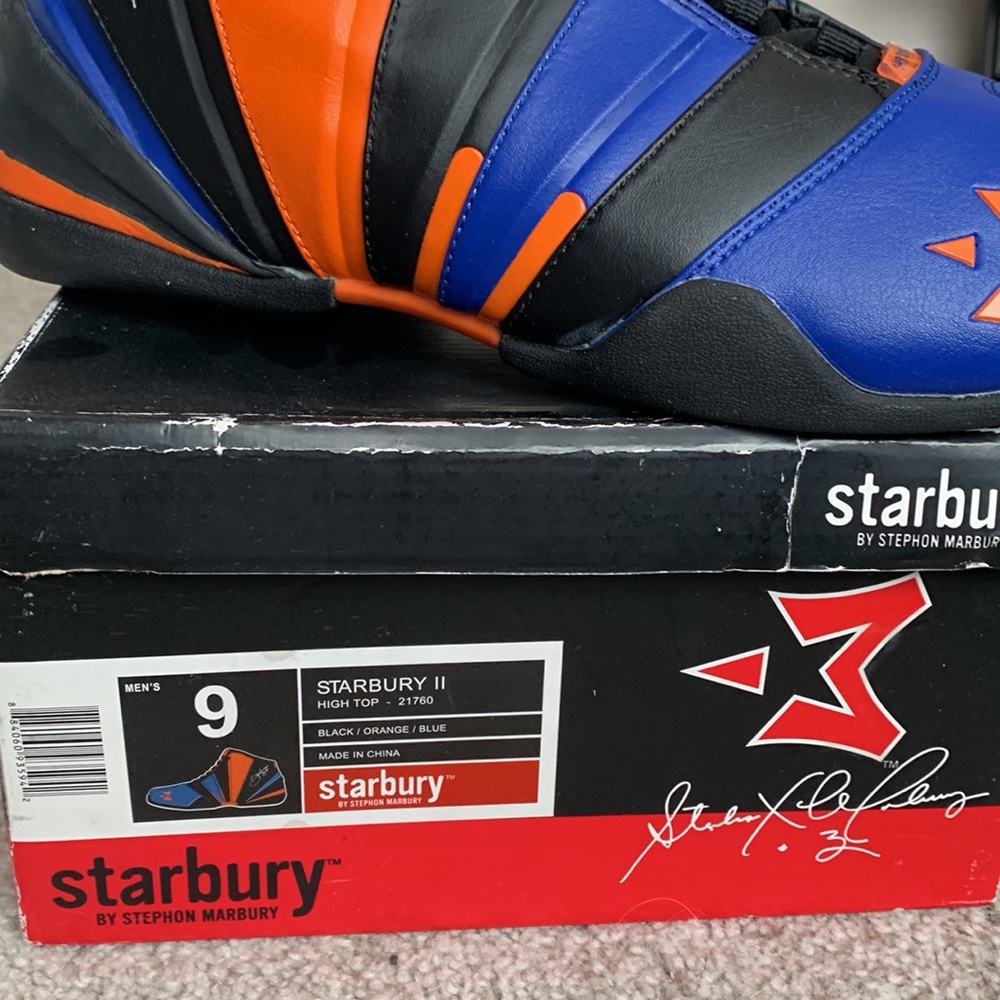 Starbury II High Top - Rare Blue/Black/Orange - Picture 2 of 4